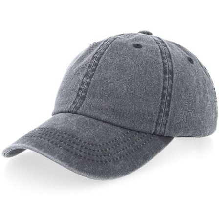Equip - Svart unconstructed Keps - Kids Black Pigment Washed Dad Cap @ Hatstore