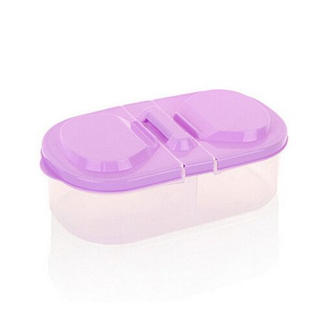 Kök Diverse Matburk Med Lock Dubbelfack Multifunktionell Förvaringslåda För Kökskylskåp