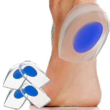 【PP】Hælspore 4 stk. - Ortopædiske silikone-gelhælpuder - Akillessenebetændelse Ortopædisk støtte til kvinder og mænd