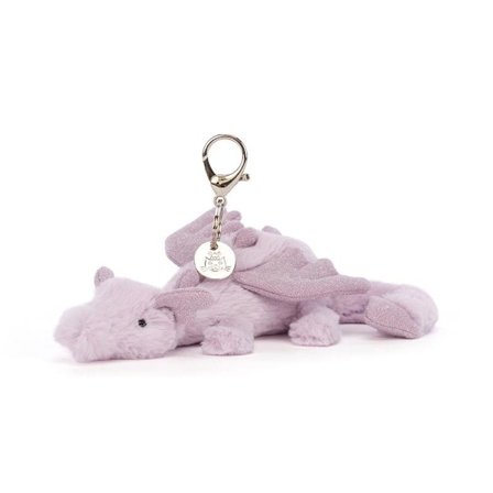 Jellycat Amuseables Lavendel Drake Väskberlock 22 cm