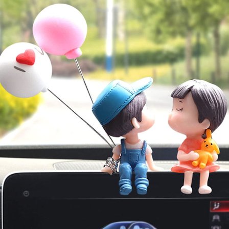 1 stk Bilpynt for Bil Kontor Skrivebord Dekorasjon, Tegneseriebil