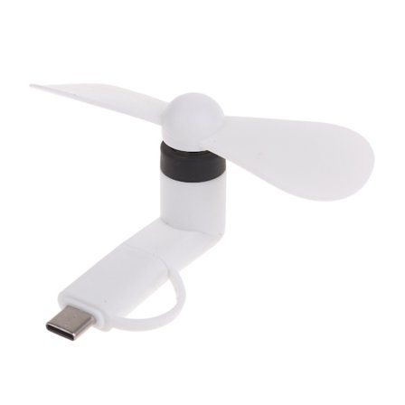 3 i 1 Bærbar Ventilator Type C Micro USB Lighting Mobiltelefon Mini Køleventilator Rejse Til Smartphone og Tablet