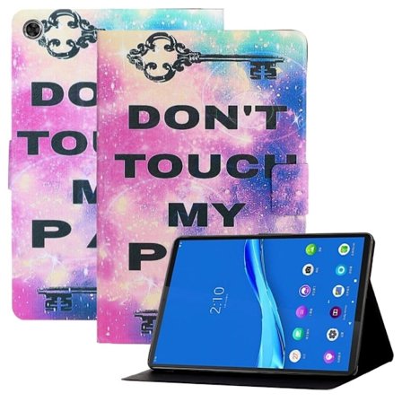 Samsung Galaxy Tab A8 10.5 (2021) läderfodral med coolt mönster - Rör Inte Min Surfplatta