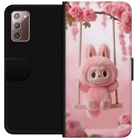 Kompatibelt Lommeboketui til Samsung Galaxy Note20 Monsterfigur søt kanin med rosa kinn