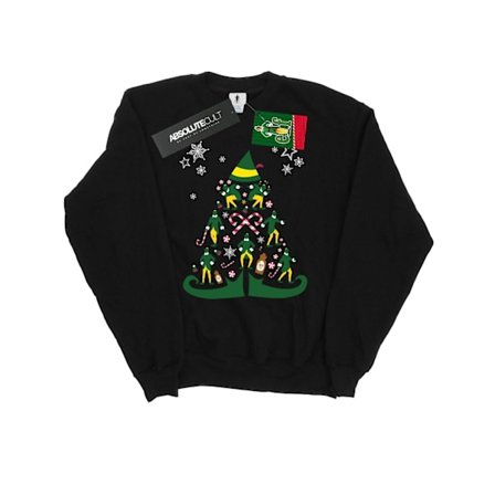 Elf Herr Julgran Sweatshirt XXL Svart