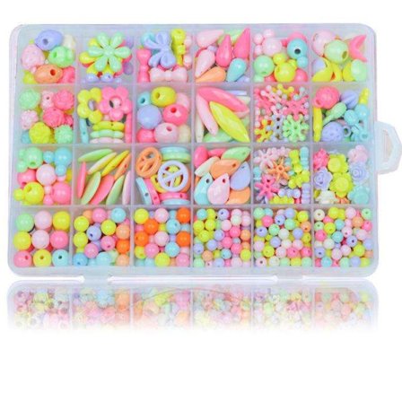 Tee se itse - Helmilaatikko - Akryylihelmet - Sekoitus - 550kpl - Korujen valmistus