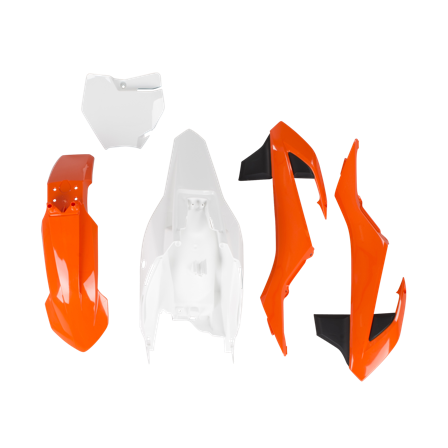 Kit Plastiche Rtech Arancio-Bianco - KTM 65 SX 2016-2022