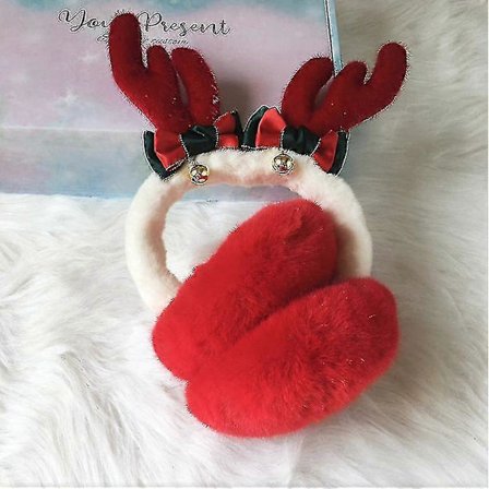 Jul Öronmuffar Öronvärmare, Vintersporter Elg Öronmuffar Jul Barn Varmt Öronskydd Søt GS