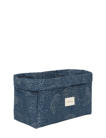NOBODINOZ Stories Double Storage Basket 30X20X15 - Blue - ONE SIZE