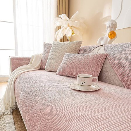 2023 Ny sofföverdrag Chenille sofföverdrag för 3-sits soffa, halkfri L-formad sofföverdrag, möbelskydd sofföverdrag för sittdyna soffa