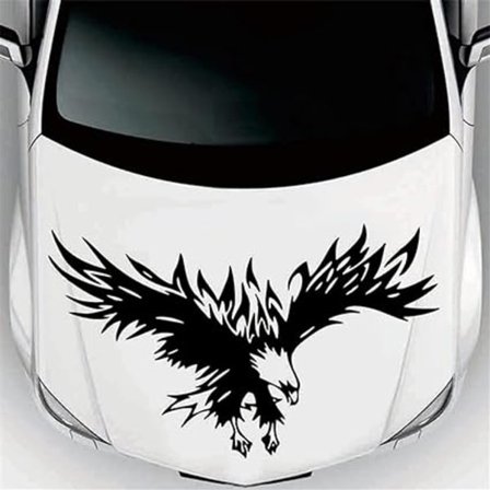 Hupullitarrat, kotkatarrat autoon, personoidut tarrat, vedenpitävät koritarrat, tarrat, auton tyyli, koristelu -80cmx50cm