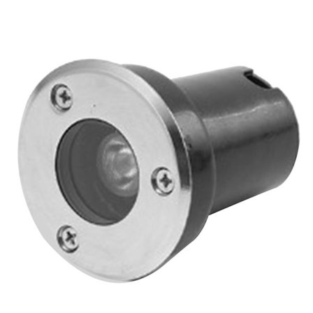 1W LED Undergrunnslys Metallskall Varmhvit Landskapsbelysning for Hagesti Utendørs