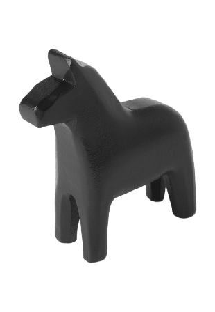 Åhléns Home Dekorationshäst 10 cm Inredningsdetaljer Svart ONESIZE