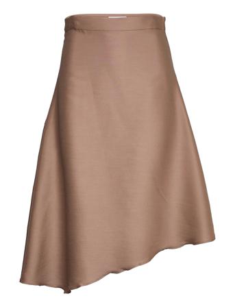 Dina Wool Skirt Polvipituinen Hame Beige Ahlvar Gallery