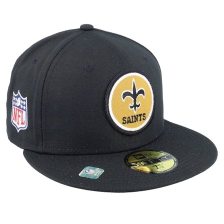 New Era - Negro fitted Gorra - New Orleans Saints NFL22 Sideline Historic 59FIFTY Black Fitted @ Hatstore