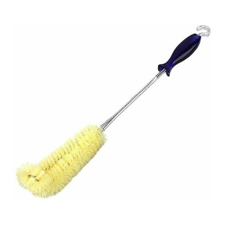 Flaskborste, rengöringsborste med långt handtag, mjuk borste med för kruka