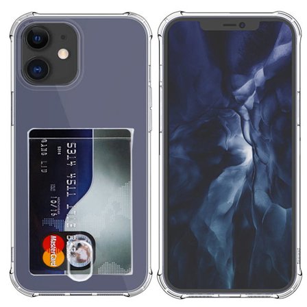 iPhone 12 - Skyddande Floveme Skal med Korthållare