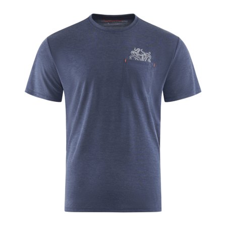 Grundéns Species Pocket Tee Dark Navy Heather - L