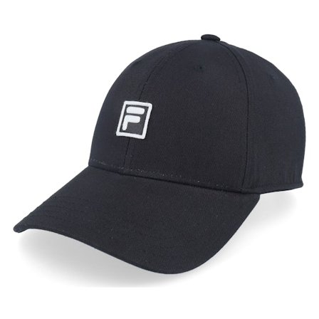 Fila - Sort adjustable Kasket - Botad F-box 6 Panel Cap Black Adjustable @ Hatstore