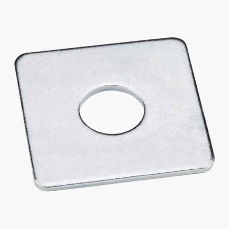 Fyrkantsbricka M17 50 x 50 mm varmförzinkad 10 st. - Biltema