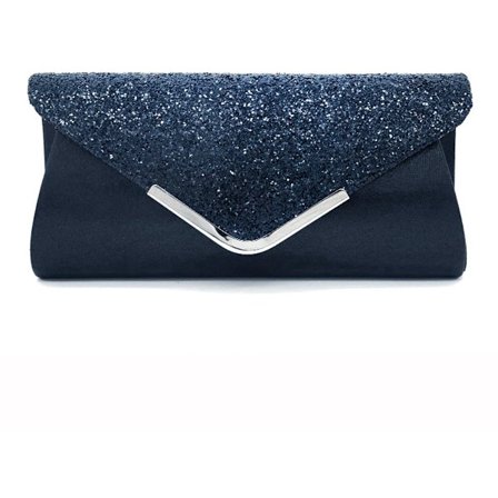 Clutch - Dame Clutch - Aftenveske - Mørkeblå