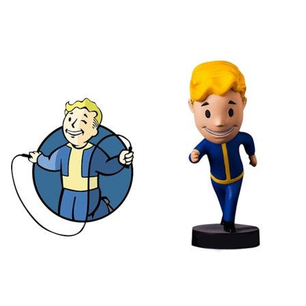 Fallout 4 Vault Boy PVC Action Figur Samlarobjekt Modell Bobblehead Toy Doll Ny