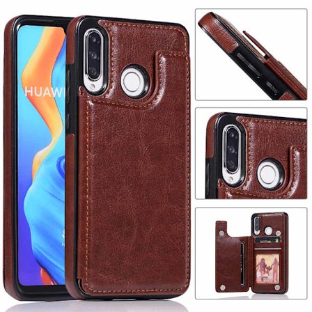 Smart Stilsäkert Skal med Korthållare - Huawei P30 Lite