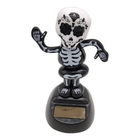 Dashboard Solar tegneserie græskar heks skelet Halloween ornamenter Bil Decor