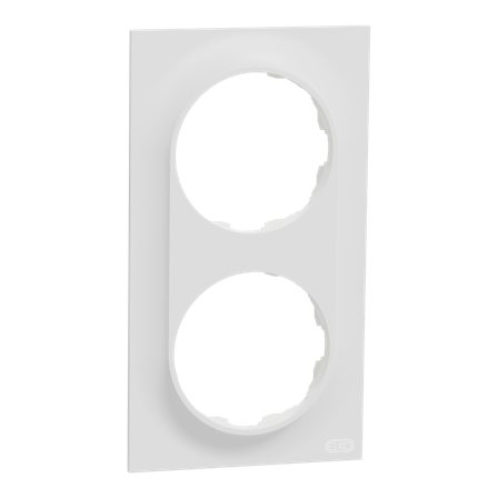 Elko EKO50002 Ram 2-roms Renhvit, Strømbrytere & vegguttak