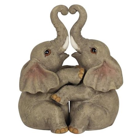 Something Different Embrace Elephant Couple Ornament One Size B