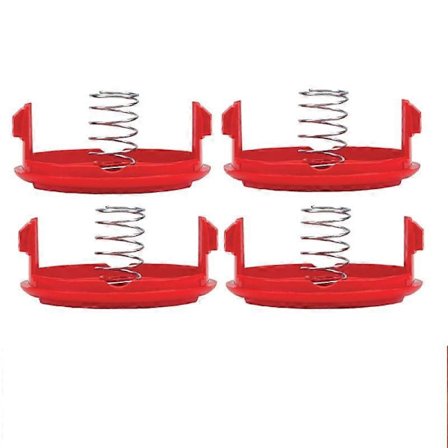 For Craftsman 4 ABS Spolehetter + 4 Metallfjærer Gressklipper Erstatningsdeler, CMZST120SC