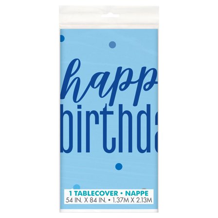 Happy Birthday Pöytäliina Sininen