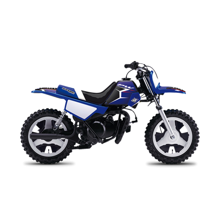 Kit Adesivi Completo Blackbird Dream 4 con Coprisella Blu-Nero-Bianco - Yamaha PW 50 1990-2021