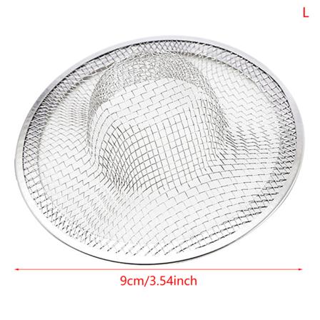 2 stk. Baderomsavløpsfilter i rustfritt stål Dusj Hårfangere Silver 9CM