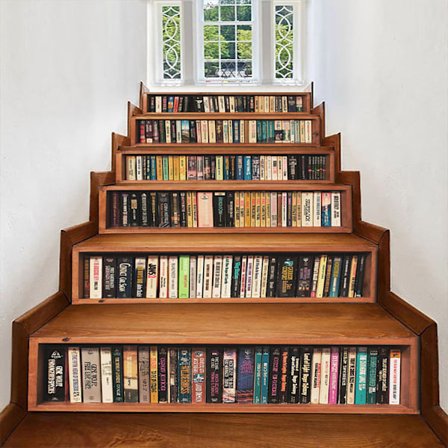 6 stk. 3D Vinyl Selvklæbende Trappetrin Stickers Vinyl Trappe