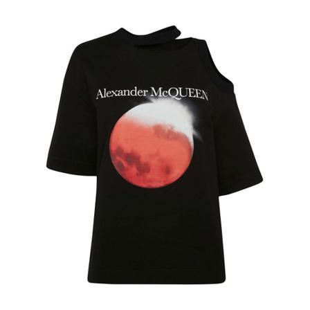 Alexander McQueen T-Shirts Sort, Dame