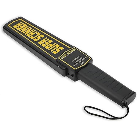 Håndholdt sikkerhetsmetalldetektor, håndholdt metalldetektor, sikkerhetskontroll høysensitiv kroppsskanner inspeksjonsskanner, flyplassstasjon - 