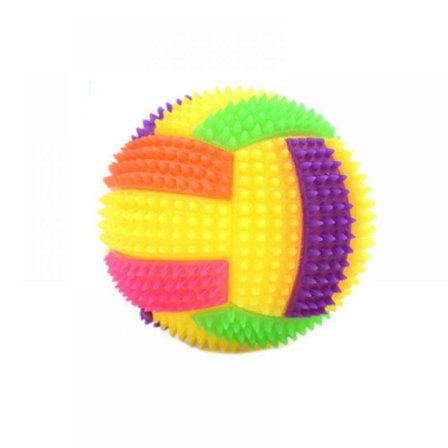 Flerfarvet Blinkende LED Lysende Interaktiv Bold, Elastisk Blinkende Bold Hund Pivelegetøj Bounce-Aktiveret Legetøj Kæledyrslysbold til Hunde[HK]