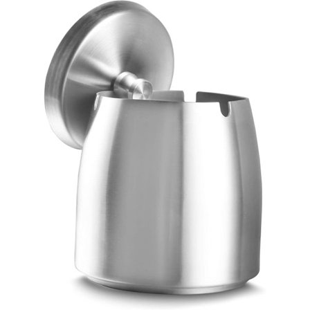 Tuhkakuppi sisä- ja ulkotiloihin, suljettu, alkuperäinen muotoilu, suuri, tuulenpitävä