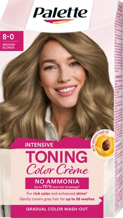 Schwarzkopf Tonings farve 8-0 Medium Blonde, Hår, Hårfarve, Toningsfarve