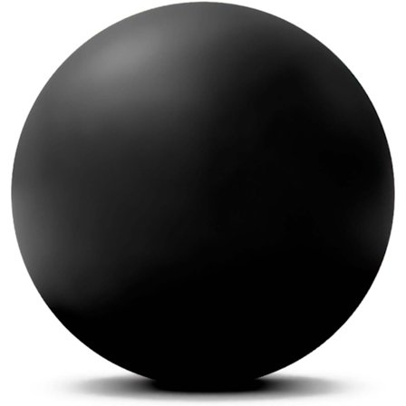 Massasje Hockeyball for Myofasciell Avslapning, Føtter, Rygg, Triggerpunktbehandling, Muskelknuter, Yoga Svart Black