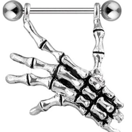 Bröstpiercing Smycken Piercing 14 Gauge Skelett