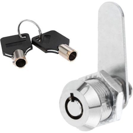 Sinkkiseosputkilukko turvalaatikon oven sylinteripostilaatikon työkalulaatikkolukko 2 avaimella [DB]