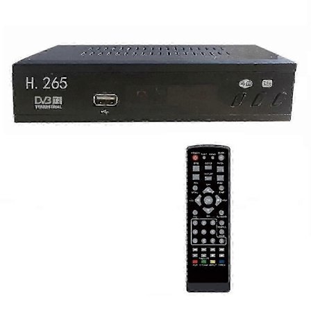 Dvb T2 Hevc 265 Digital TV-tuner Dvb-t2 265 1080p Hd Dekoder Usb Terrestrisk TV-mottaker Epg Sett Til (FMY)