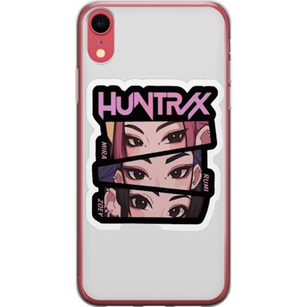 Yhteensopiva Puhelinkuori Apple iPhone XR K-pop-inspiroitunut futuristinen tyttöryhmä neonvaloissa ja kosminen sci-fi-kohtaus