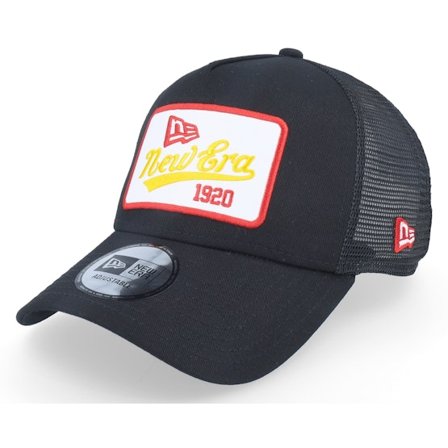 New Era - Black - trucker - Cap - State Patch Black Trucker - Hatstore
