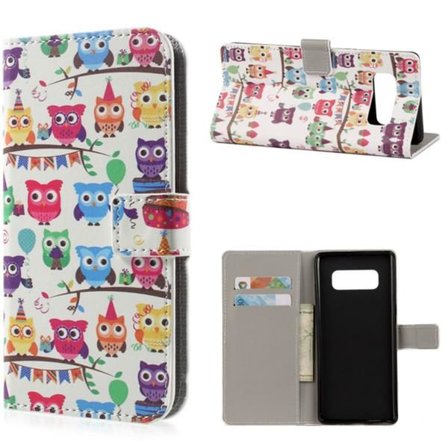 Plånboksfodral Samsung Galaxy Note 8 – Ugglor På Kalas