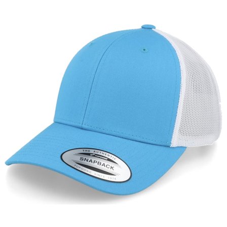 Yupoong - Blau trucker Cap - Turquoise/White Trucker @ Hatstore