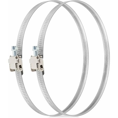 Profesjonelle slangeklemmer 2 sett rustfritt stål rørklemmer 160 - 200mm slangeklemme med ormeskrue rørklemme belteklemme for tørketrommel KLB