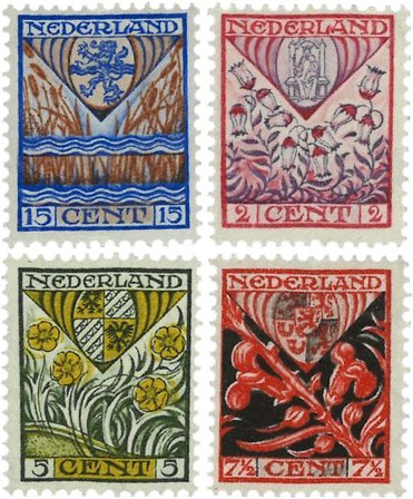 Holland 1927 - NVPH 208-211 - Ubrugt